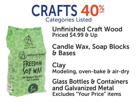 40% Off Crafts