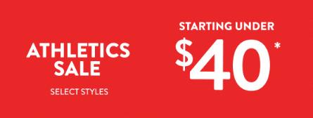 Athletics Sale Starting Under $40