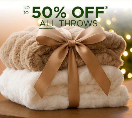 Up to 50% Off All Throws