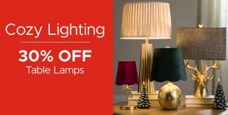 30% Off Table Lamps