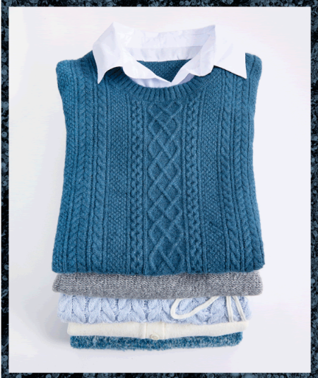 Cozy Knits and Winter Blues