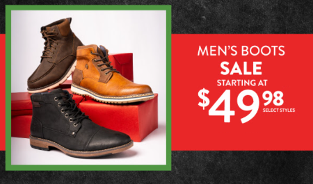 Men's Boots Sale: Starting at $49.98