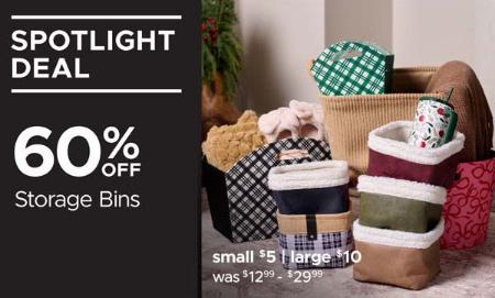 60% Off Storage Bins