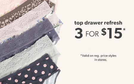 3 for $15 Panties