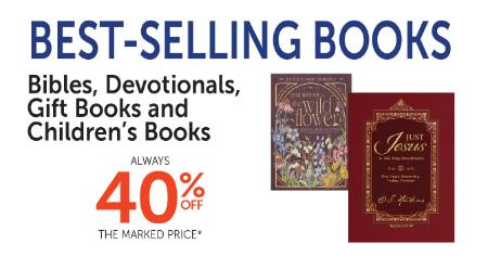 40% Off Best-Selling Books