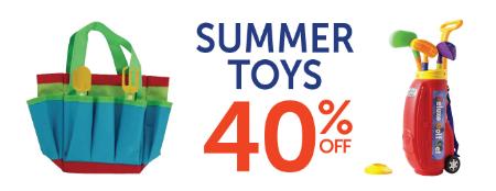 40% Off Summer Toys