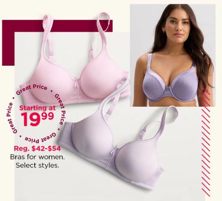 Starting at $19.99 Bras For Women