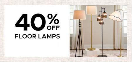 40% Off Floor Lamps