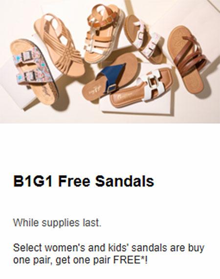 B1G1 Free Sandals