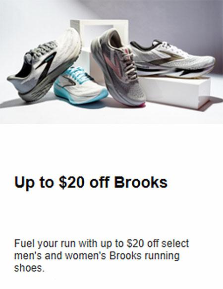 Up to $20 Off Brooks