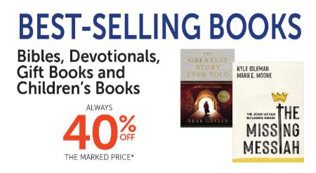 40% Off Best-Selling Books