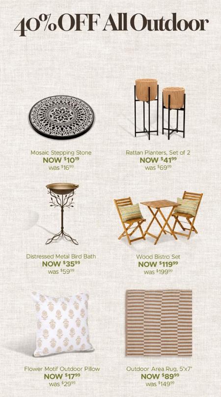 40% Off All Outdoor