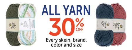 30% Off All Yarn