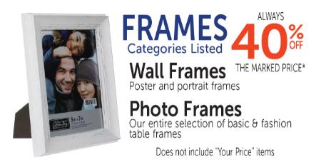 40%% Off Frames