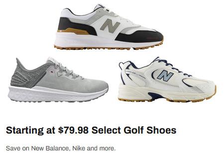 Starting at $79.98 Select Golf Shoes