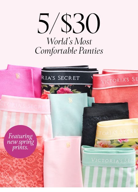 5 for $30 Panties