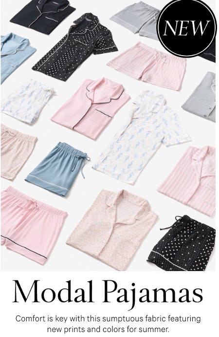 PJ's in New Prints and Colors for Summer
