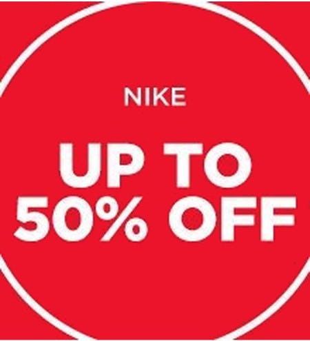 Nike Up to 50% off