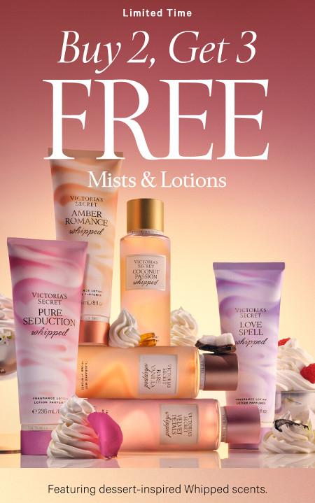 Buy 2, Get 3 Free Mists and Lotions