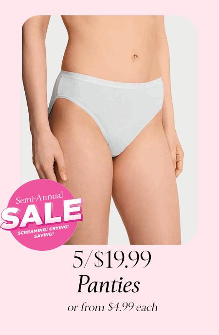 5 for $19.99 Panties