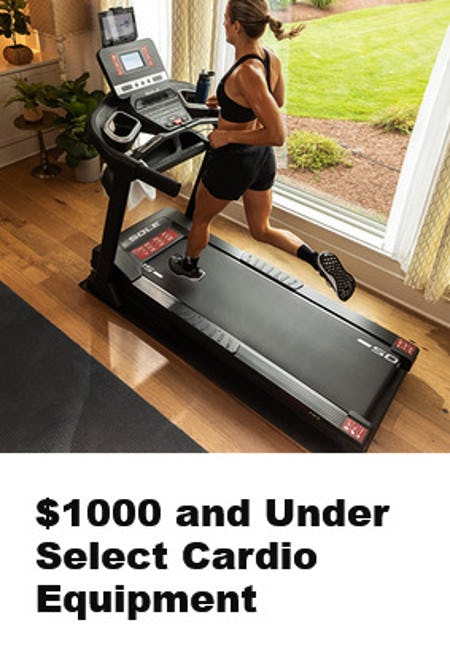 $1000 and Under Select Cardio Equipment