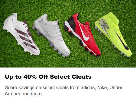 Up to 40% Off Select Cleats