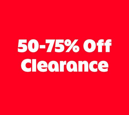 50-75% off Clearance