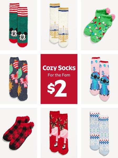 $2 Cozy Socks for the Family