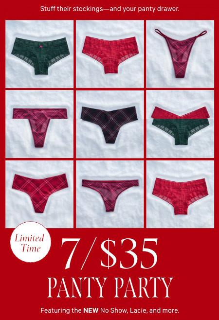7 for $35 Panty Party
