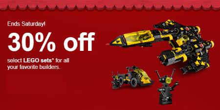 30% Off Select LEGO Sets