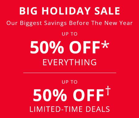 Up to 50% off Everything