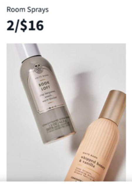 Room Sprays 2 for $16