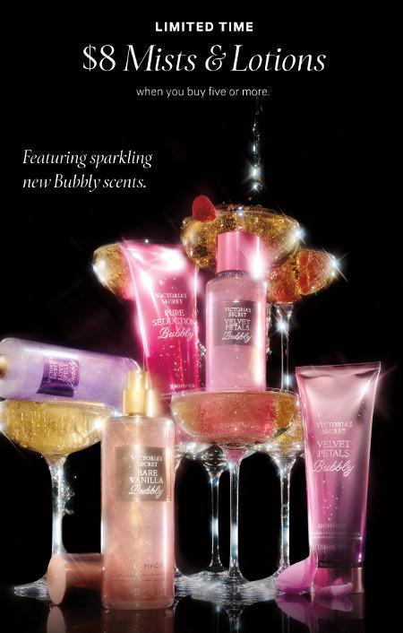 $8 Mists and Lotions When You Buy Five or More