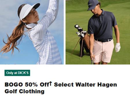 BOGO 50% Off Select Walter Hagen Golf Clothing