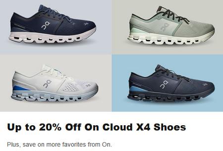 Up to 20% Off On Cloud X4 Shoes