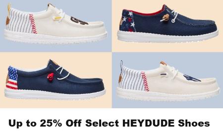 Up to 25% Off Select HEYDUDE Shoes