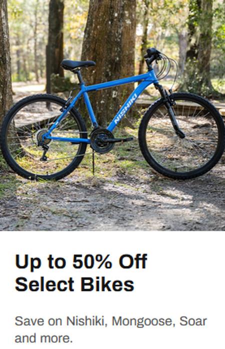 Up to 50% Off Select Bikes