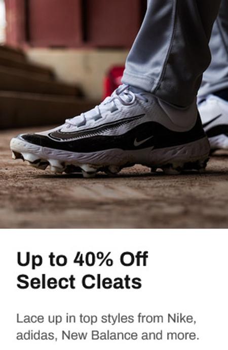 Up to 40% off Select Cleats