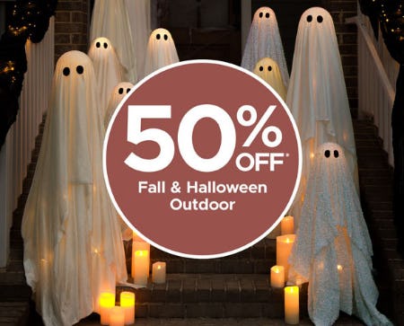 50% Off Fall & Halloween Outdoor