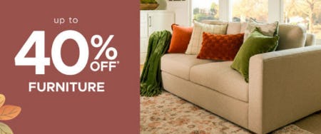 Up to 40% Off Furniture