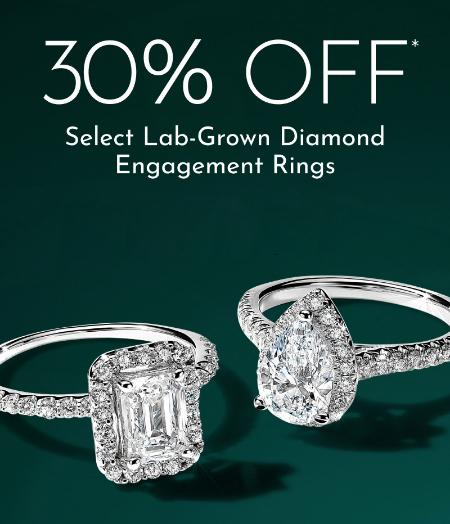 30% Off Select Lab-Grown Diamond Engagement Rings