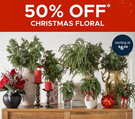 50% Off Christmas Floral