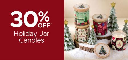 30% Off Holiday Jar Candles