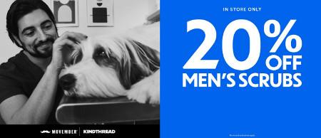 20% off Men's Scrubs