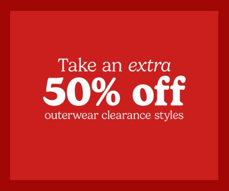 Extra 50% Off Outerwear Clearance Styles
