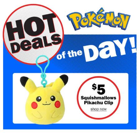 $5 Squishmallows Pikachu Clip