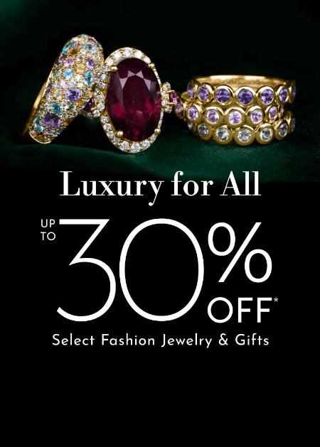 Up to 30% Off Select Fashion Jewelry & Gifts