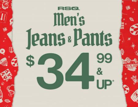 RSQ Men's Jeans & Pants $34.99 & Up