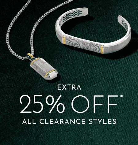 Extra 25% Off All Clearance Styles