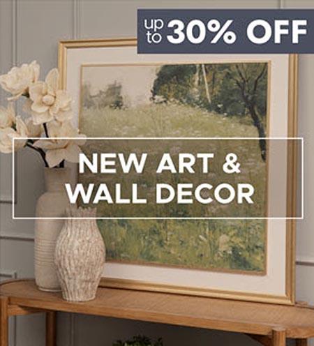 Up to 30% Off New Art & Wall Decor